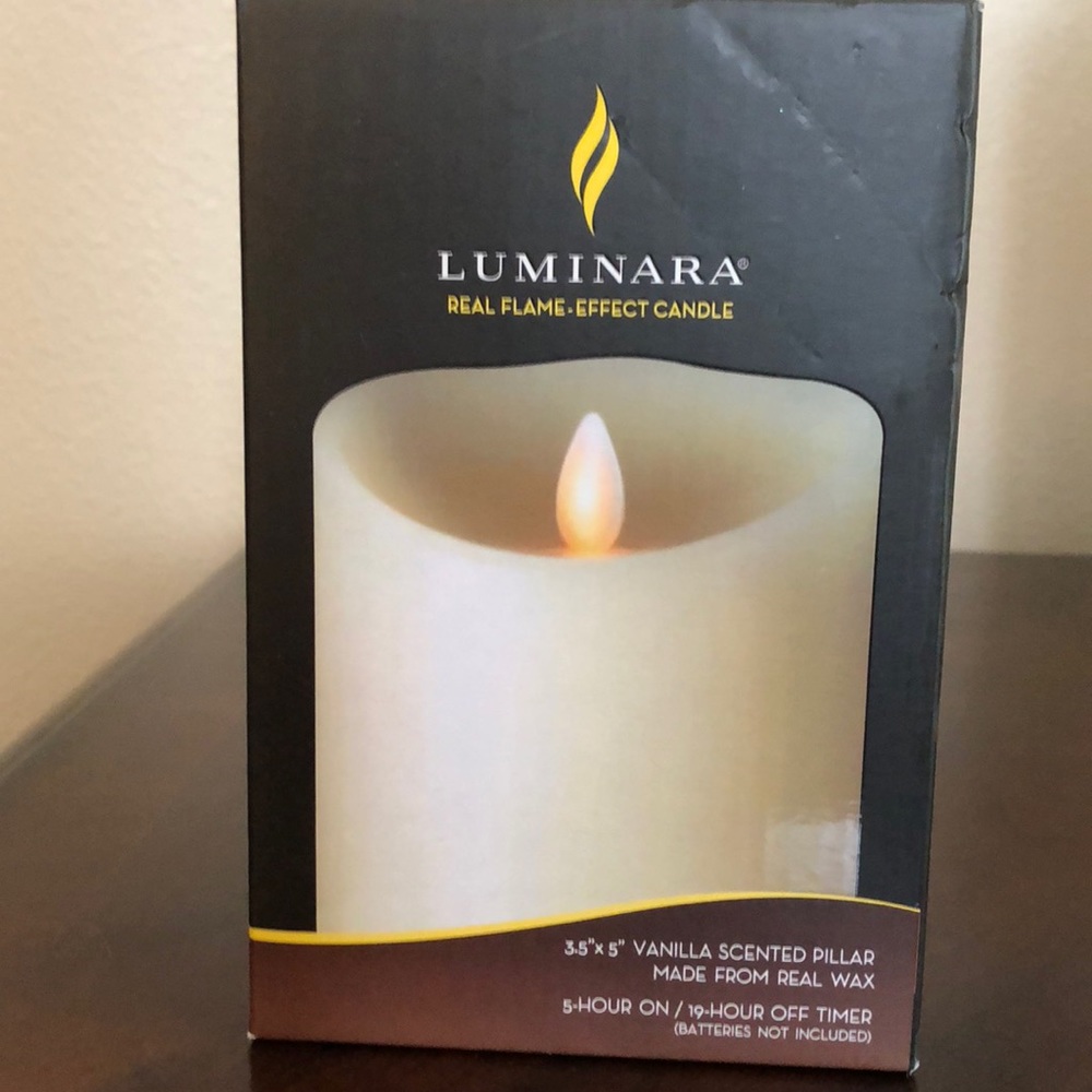 Luminara Flameless Candle 5in Ivory w/Timer